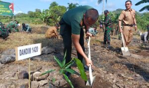 Karya Bakti Penanaman Pohon: Upaya Kodim 1420/Sidrap Wujudkan Lingkungan Hijau Dan Seimbang