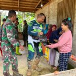 Sentuhan Kemanusiaan: Dandim 1420/Sidrap Sambangi Korban Longsor Dengan Bantuan Sembako