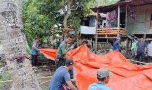 Gotong Royong Hangat: Babinsa Dan Masyarakat Bersatu Untuk Aqiqah Yang Bermakna