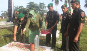 Ziarah Kehormatan: Kodim 1420/Sidrap Sambut Peringatan HUT Ke-67 Kodam XIV/Hsn