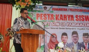 Antusiasme Pj. Bupati Sidrap Di Pesta Karya SDN 10 Pangsid
