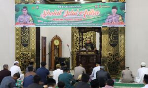 Penuh Khidmat, Shalat Idul Adha Di Polres Sidrap