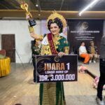 Model Rappang Rezky Rahmadani Juarai Lomba Make-up Bold Wedding 2024 IWO Sidrap