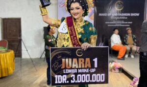 Model Rappang Rezky Rahmadani Juarai Lomba Make-up Bold Wedding 2024 IWO Sidrap