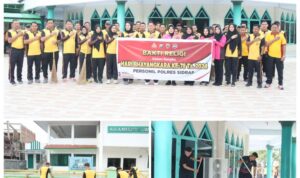 Bakti Religi Di Masjid: Polres Sidrap Rayakan HUT Bhayangkara Ke-78