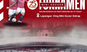 Mini Soccer Meriahkan HUT Bhayangkara Ke-78 Di Kab. Sidrap
