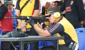 Aksi Tembak HUT Bhayangkara Ke-78