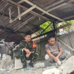Babinsa Belajar Dari Pengrajin Batu