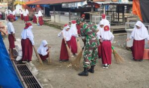 Karya Bakti Di Pasar Tradisional Lanciran