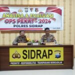 Evaluasi Ops Pekat: Kinerja Personel Sidrap Diapresiasi