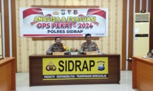Evaluasi Ops Pekat: Kinerja Personel Sidrap Diapresiasi