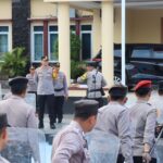 Latihan Dalmas Polres Sidrap Persiapkan Pilkada Aman