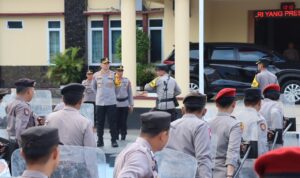 Latihan Dalmas Polres Sidrap Persiapkan Pilkada Aman