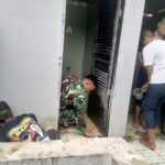 Santri Bersihkan Masjid, Babinsa Memimpin