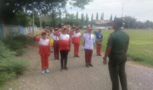 Babinsa Latih Disiplin Dan Wawasan Kebangsaan Siswa SD