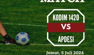 Kodim vs Apdesi: Laga Persahatan