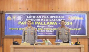 Latihan Pra Ops Patuh Pallawa 2024