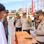Kapolres Sidrap Cek HT Personel Jelang Pilkada