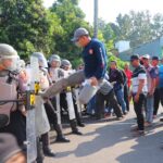 Jelang Pilkada Jateng 2024, Polres Pekalongan Gelar Latihan Sispamkota