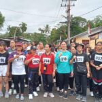 Ketua DPW Kabupaten Nias, Ny. Rensi Samson P Zai, ikut Sebagai Peserta Lomba Lari 5 K