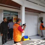 Alfamart Cibiru Hilir di bobol Maling, Polsek Cileunyi bersama Tim Identifikasi Polresta Bandung gercep Cek dan olah TKP