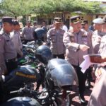 Kapolres Simalungun Gelar Apel Pengecekan Kendaraan Dinas dalam Rangka Kesiapan Operasi Mantap Praja Toba 2024