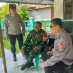 Personil Polsek Cilamaya Sambang Kantor Koramil Cilamaya