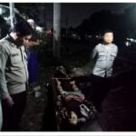 Polsek Sukaraja Olah TKP Bersama Instansi Terkait Adanya Korban Seorang Pria Meninggal Dunia Setelah Terserempet Kereta Api di Sukaraja, Bogor