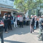 Kapolsek Dayeuhkolot Pimpin Pengamana Pemberangkatan Aksi Unras Dari Ormas Manggala Garuda Putih