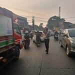 Titik Spot Kemacetan, Unit Lantas Polsek Baleendah lakukan Pengaturan Lalin