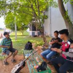 Anggota Sat Samapta Polres Karawang melaksanakan Patroli Perintis Presisi serta Sambangi Masyarakat Di Sekitar Bypass Kab. Karawang