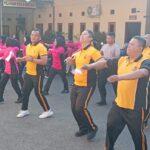 Meriahkan HUT Ke-79 RI, Kapolsek Paseh Bersama Bhayangkari Ranting Paseh Gelar Senam Bersama