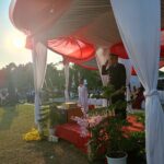 Upacara HUT RI Ke-79, Polsek Telagasari Turut Andil dalam Upacara Penurunan Bendera