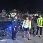 Unit samapta Polsek Soreang laksanakan KRYD malam hari, kunjungi security sampaikan pesan kamtibmas