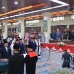 Danlanal Cirebon Hadiri Rapat Paripurna Pengucapan Sumpah/Janji Anggota DPRD Kota Cirebon Masa Jabatan 2024-2029