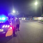 Polsek Telukjambe Timur Gelar Patroli Prekat, Sisir Jalan Raya Peruri
