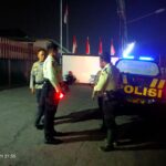 Personil Unit Sampta Polsek Dayeuhkolot Laksanakan Patroli Blue Light Antisipasi Rawan Malam