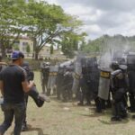 Polres Pidie dan Batalyon A Sat Brimob Polda Aceh Gelar Simulasi Sispamkota, Jelang Pilkada 2024