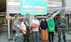 Danramil Dua Pitue: Berbagi Sembako, Menyapa Warga dengan Kasih