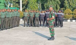 Apel Terpusat: Dandim Tekankan Profesionalisme, Netralitas dan Kebersihan