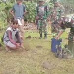 Koramil Sidrap Gas Pol Tanam Pohon Bareng Warga!