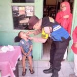 Bhabinkamtibmas Monitoring kegiatan Posyandu
