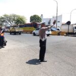 Antisipasi ganguankamtimas dijalan raya pada siang hari unit samapta