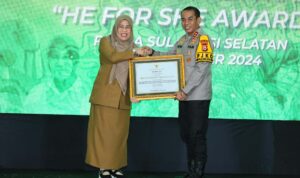 Kapolda Sulsel Diganjar ‘Gender Champion’! Polwan Makin Bersinar