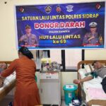 Polisi Sidrap Tebar Nyawa, Gelar Donor Darah!