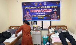 Polisi Sidrap Tebar Nyawa, Gelar Donor Darah!