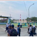 Polisi Tingkatkan Pengaturan Lalu Lintas Pagi di Depan SMPN 1 Pangkalan