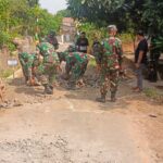 Pembuatan TPT dan Pengaspalan Jalan Mulai Berjalan di Kabupaten Cirebon