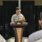 Apel Siaga Polres Nganjuk Dalam Rangka Mendukung Pengamanan Pelantikan Presiden dan Wakil Presiden