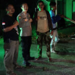 Patroli Malam anggota Polsek Cibuaya Polres Karawang untuk mencegah gangguan Kamtibmas di wilayah hukum polsek cibuaya.